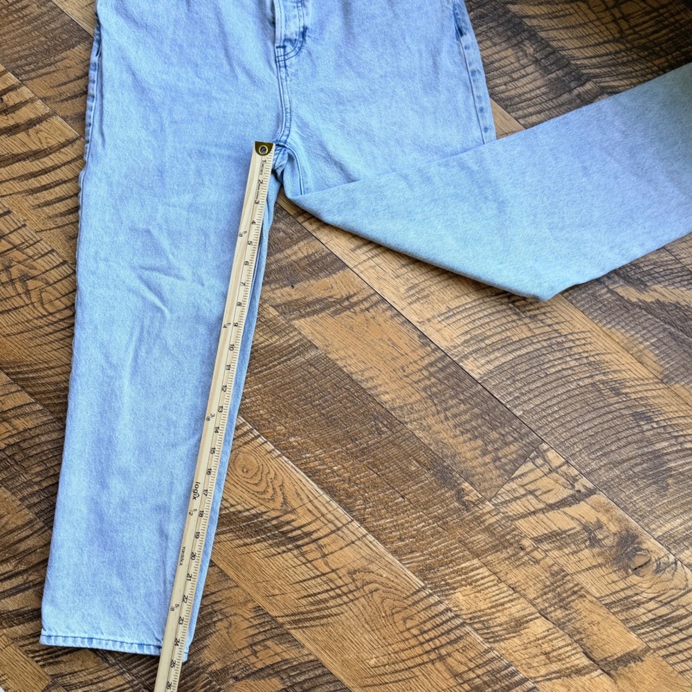 PacSun High Rise Straight Leg Size 28 Light Wash Button Fly Jeans Womens - Picture 7 of 8